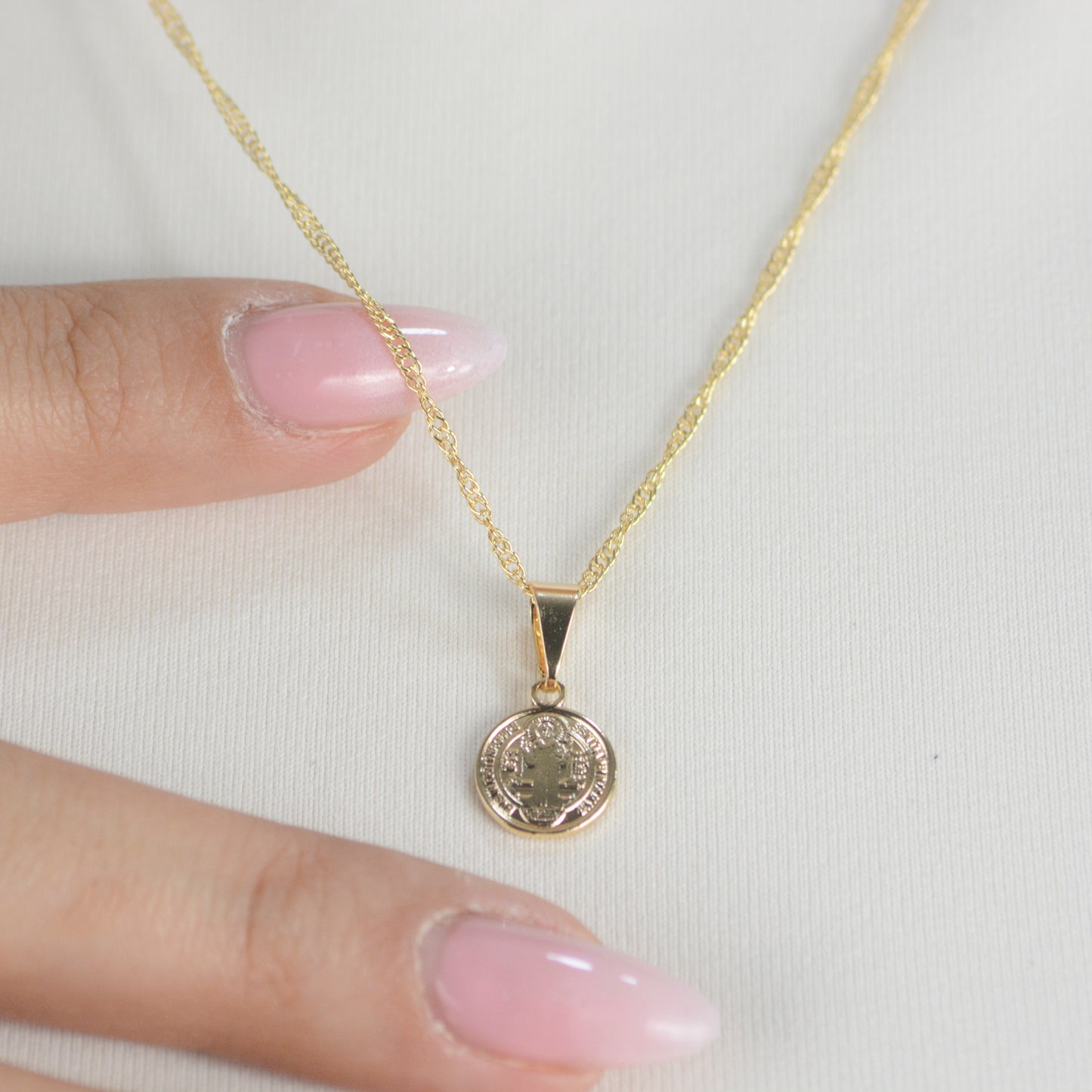 COMBO CADENA SINGAPUR + DIJE SAN BENITO