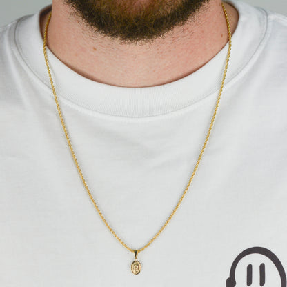 COMBO CADENA ESCALERA + DIJE SAN BENITO