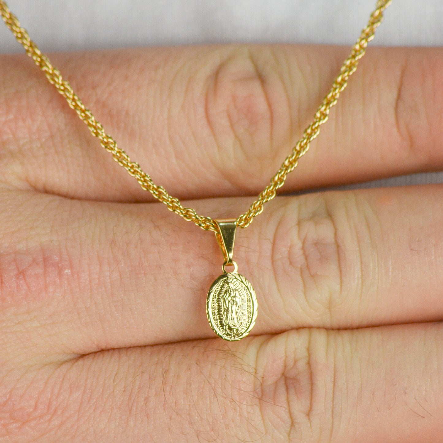 COMBO CADENA LAZITO + DIJE VIRGEN