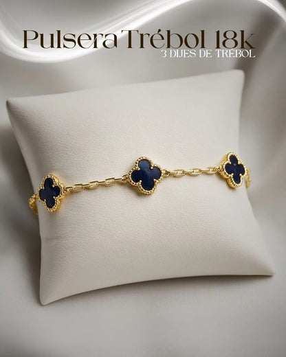 PULSERA TREBOL 18K1
